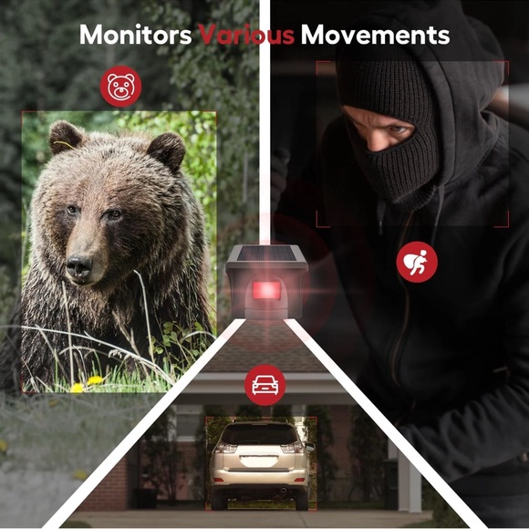 MARCS Wireless Solar Driveway Alarm System - Black and Silver - Picture 7 of 7